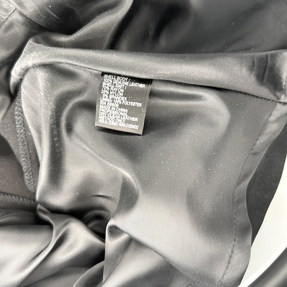 Antonio Melani Leather Blouse w/ Zipper Closure, Size Medium - Picture 4 of 7